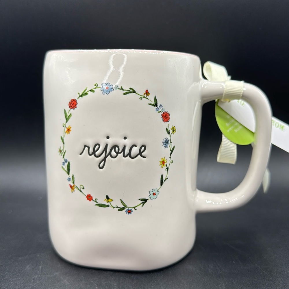 Rae Dunn Rejoice Mug